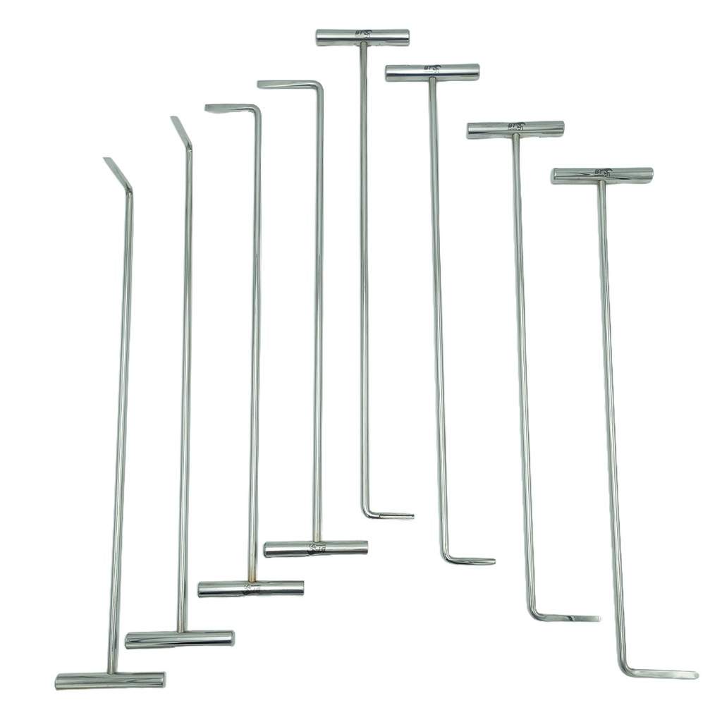 Set aus 8 Dentalhebeln und Dental-Picks für Molaren